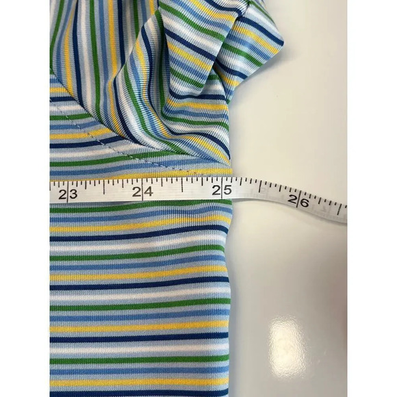 IZOD GOLF With Stretch Mens Size XL Blue/Green Short Sleeves Top Style: 481224 - Picture 7 of 13